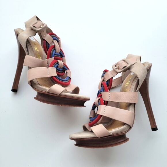 L.A.M.B. Zed Heeled Sandal 7.5 - Picture 1 of 7